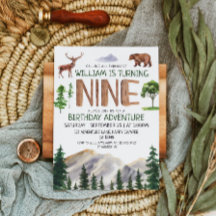 Nine Explorer Boy Birthday 