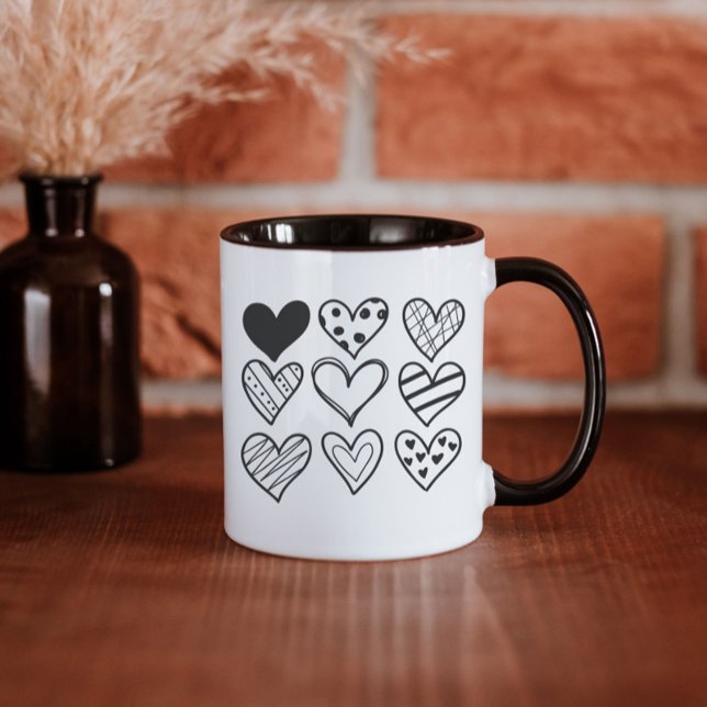Nine Hearts Love Valentines Day Mug (Creator Uploaded)