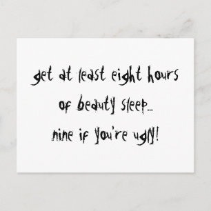 Nine If Your Ugly Postcard