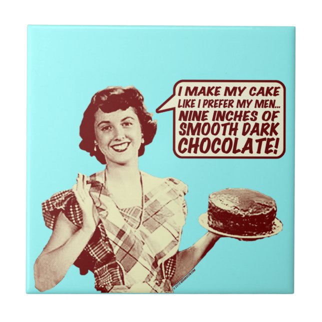 Nine Inches of Smooth Dark Chocolate Tile (Front)