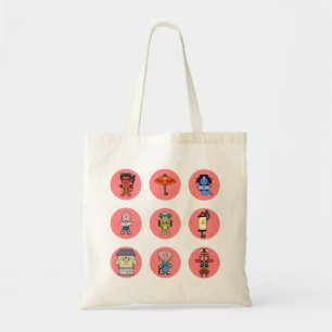 Nine Japanese Yokai Monster Tote Bag