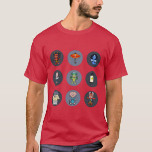 Nine Japanese Yokai Monsters T-Shirt