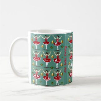 Nine Ladies Dancing, 9th Day of Christmas mug
