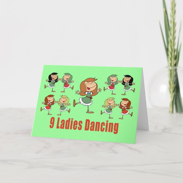 Nine Ladies Dancing Cards (Front)