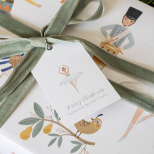 Nine Ladies Dancing Gift Tags - Customizable 