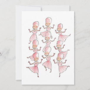 Nine Ladies Dancing Invitation