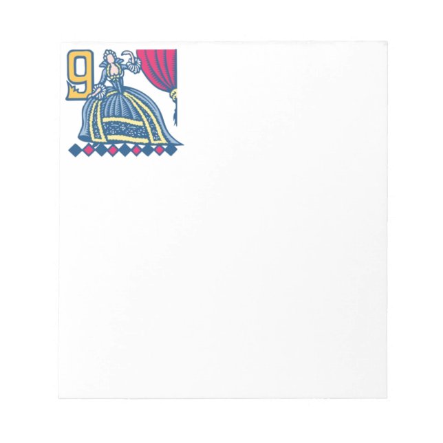 Nine Ladies Dancing Notepad (Front)