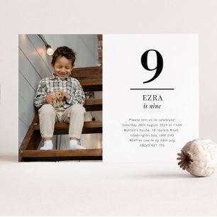 Nine Landscape Photo Invitation