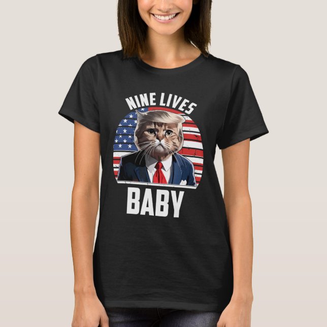 Nine Lives Ba  T-Shirt (Front)