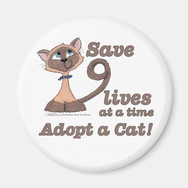 Nine Lives Magnet (Front)
