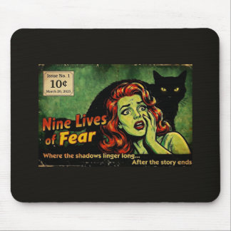 Nine Lives of Fear – Issue No. 1 Retro Horror Mouse Mat