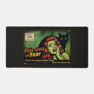 Nine Lives of Fear – Issue No. 1 Retro Horror Post Desk Mat