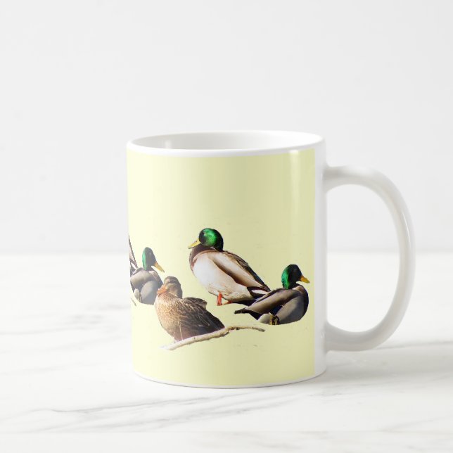 Nine Mallard Ducks Coffee Mug (Right)
