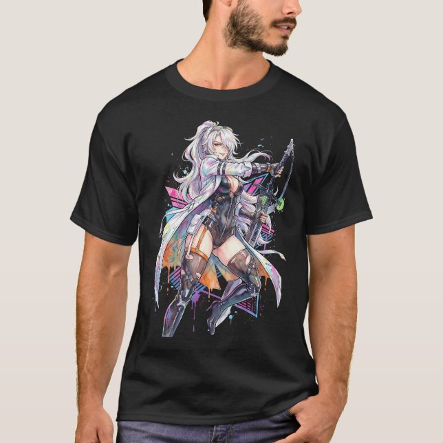 Nine Massive Sword Mercenary Chaos Zero Nightmare  T-Shirt (Front)
