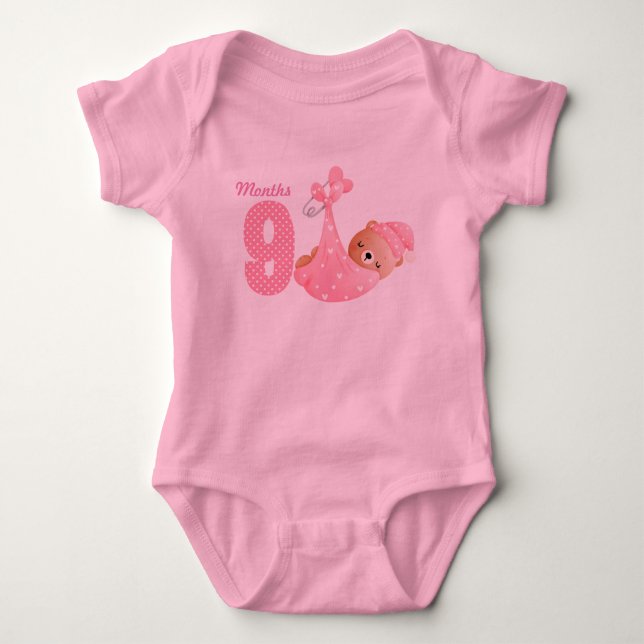 Nine months baby bodysuit (Front)