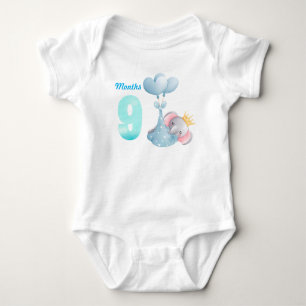 Nine months baby bodysuit