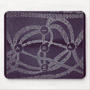 Nine moon in the dark world mouse mat