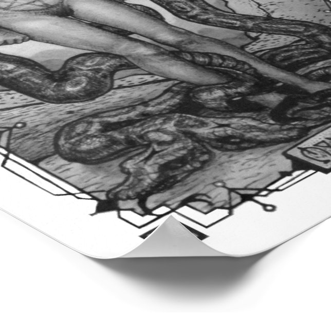 Nine of Pentacles (Sm) by R. Mahoney Poster (Corner)