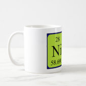 Nine periodic table name mug (Left)