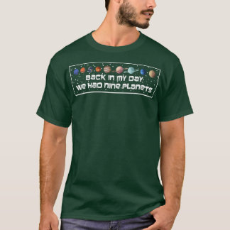 Nine Planets Outer Space Science Astronomer Premiu T-Shirt