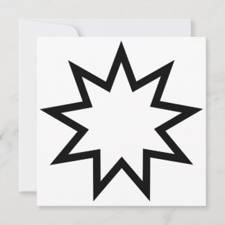 Nine-Pointed Star (Symbol of the Bahai Faith) Card