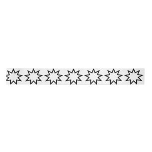 Nine-Pointed Star (Symbol of the Bahai Faith) Satin Ribbon