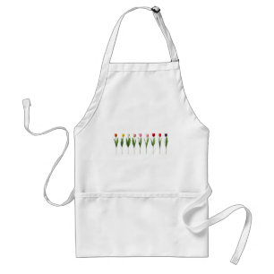 NINE PRETTY TULIPS STANDARD APRON
