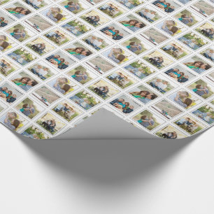 Nine Square Photos Classic Black Frames Instagram Wrapping Paper