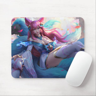 Nine Tail Fox Mousepad   Customisable Mousepad