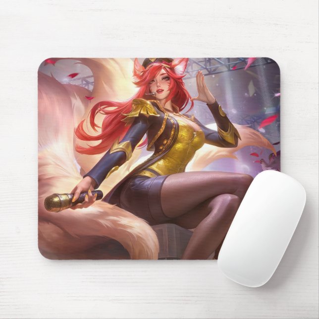 Nine Tail Fox Mousepad | Customisable Mousepad (With Mouse)