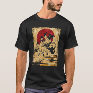 Nine Tailed Fox Japanese Retro  3 T-Shirt