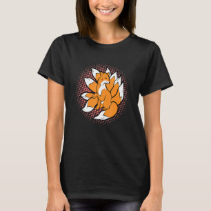 Nine Tailed Kitsune Japanese Fox Kami Inari For Gi T-Shirt