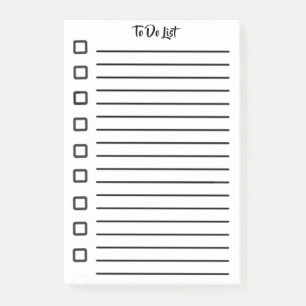 Nine Task Sticky Notes White
