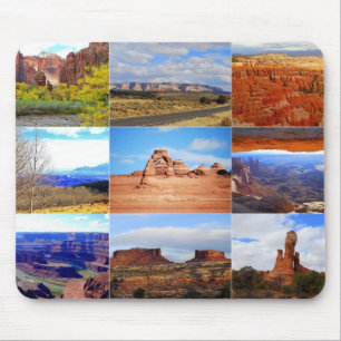 Nine Utah Landscape Icons Mouse Mat