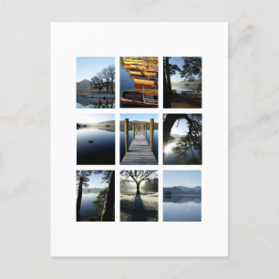 Nine Views of Derwentwater - Lake District, UK Postcard