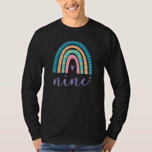 Nine Year Old Rainbow 9th Birthday For Girls 9 Bd T-Shirt