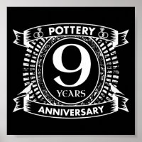 Nine years Pottery wedding anniversary