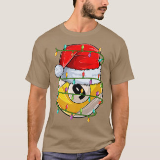 Nineball Sports Lover Xmas Lights Santa Nineball C T-Shirt