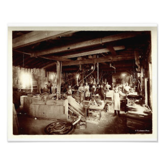 Nineteenth Century Water Pattern Maker's Shop Photo Print