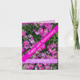 Nineteenth Wedding Anniversary Sweet Pea Card