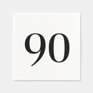 Ninetieth Birthday Cocktail Napkin