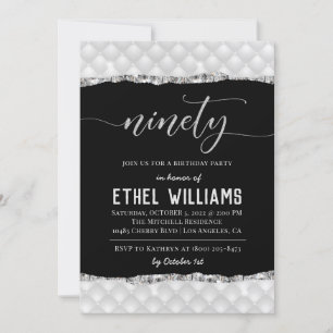 Ninety Diamond Birthday Invitation