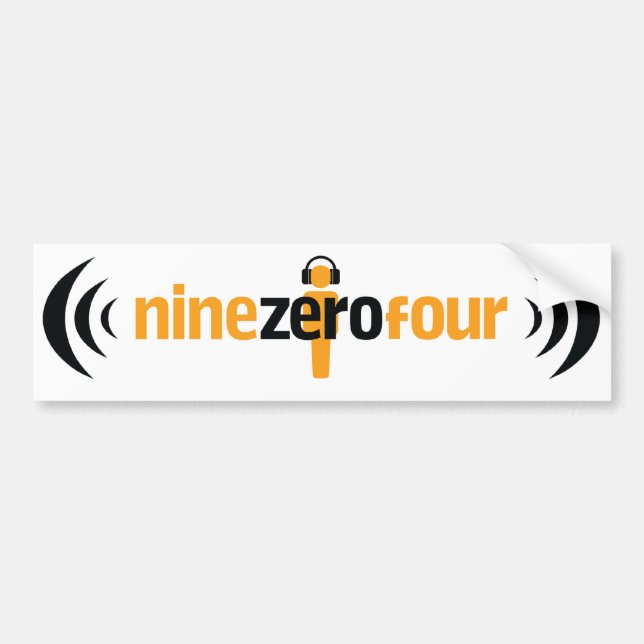 NineZeroFour Bumper Sticker (Front)