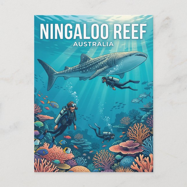 Ningaloo Reef Australia Postcard (Front)