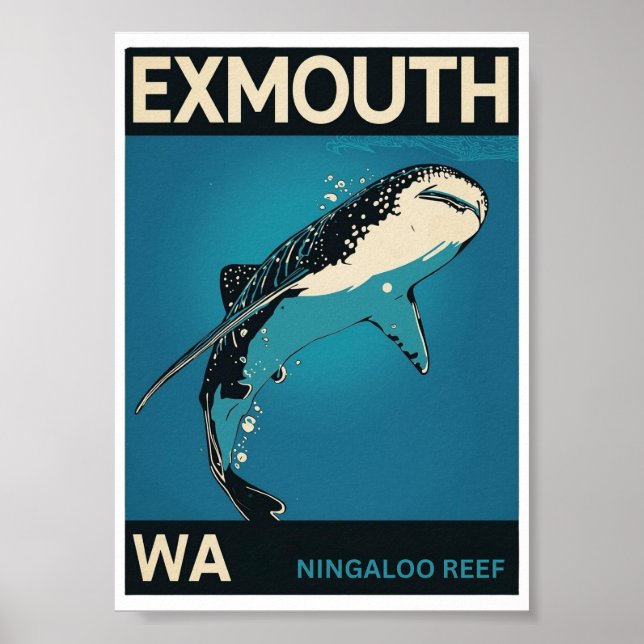 Ningaloo Reef, Exmouth, WA Poster (Front)