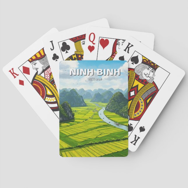 Ninh Binh Vietnam Travel Playing Cards (Back)