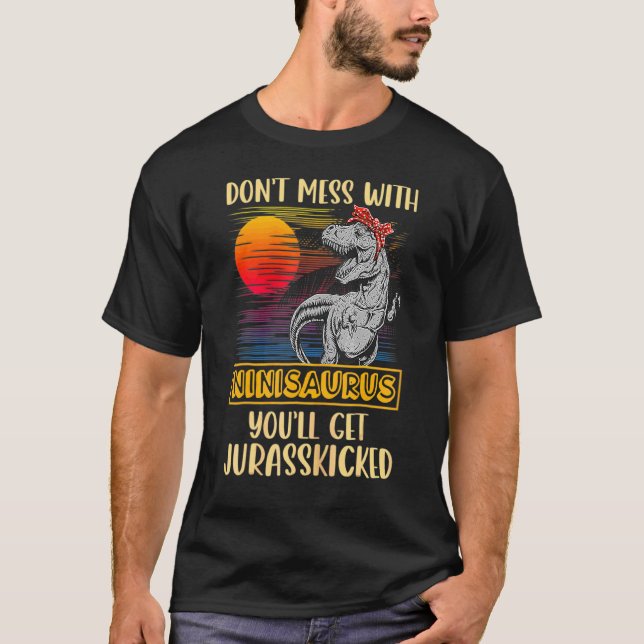 Nini Rex Dinosaurs  Mummy Saurus T-Shirt (Front)