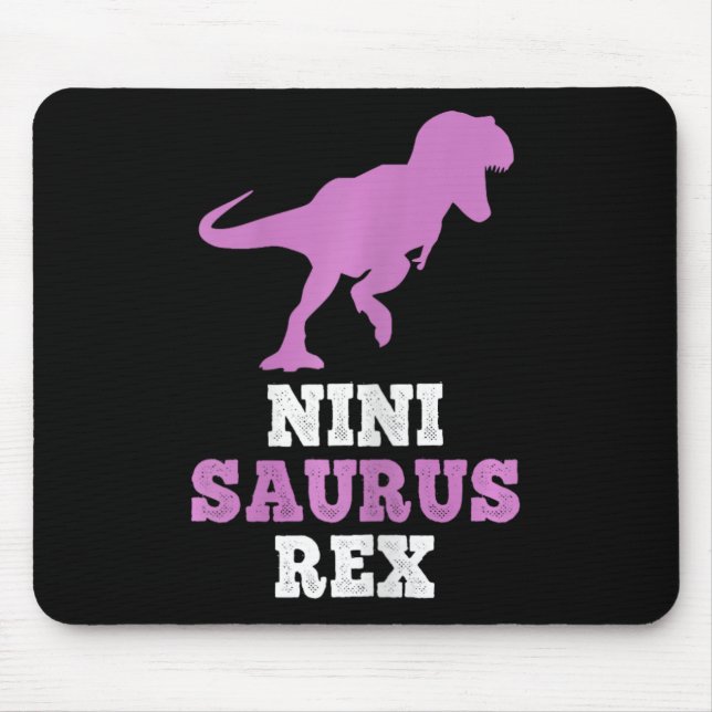 Nini-saurus Rex Dino Dinosaur Ninisaurus Funny  Mouse Mat (Front)