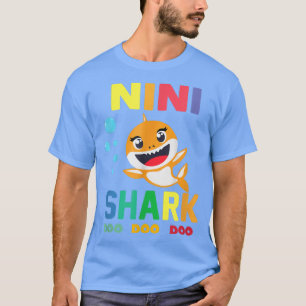 Nini Shark Nini Shark Lover Family Mothers Day595 T-Shirt