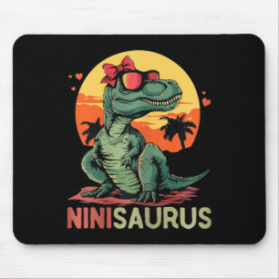 Ninisaurus Dino Dinosaur Nini-saurus T-rex Mother' Mouse Mat